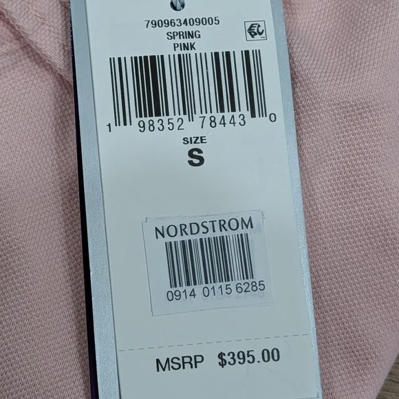 $395 Mens RALPH LAUREN PURPLE LABEL Washed Pique Polo Shirt Pink Small
